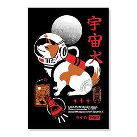 Laika Postcard